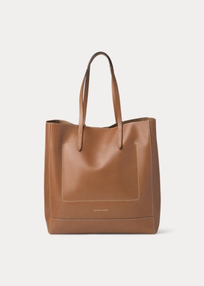 Bolsos De Mano Ralph Lauren Mujer Dorados - Calfskin Modern - FWDXY3695